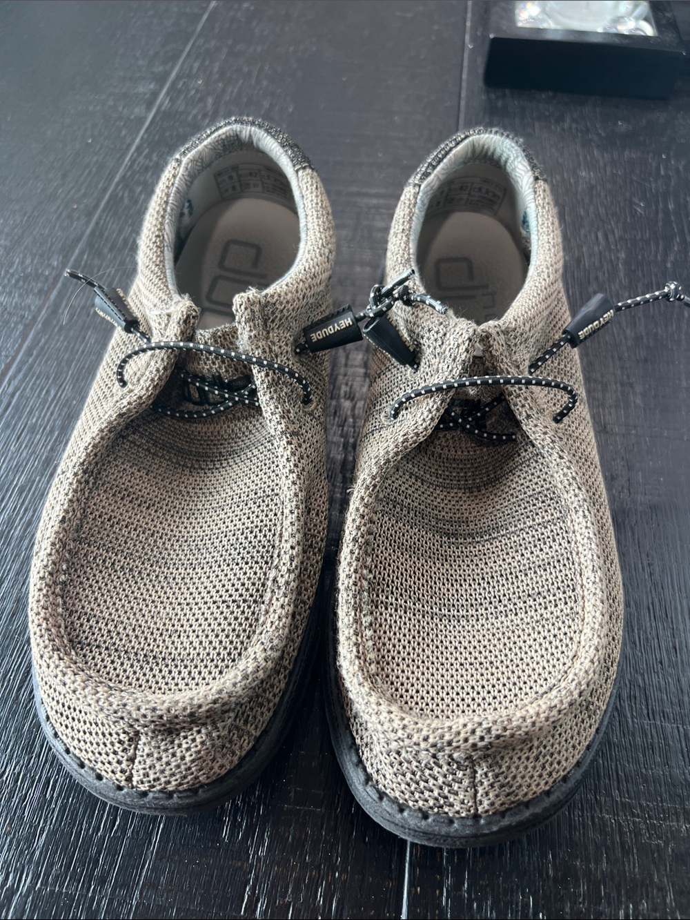 Hey Dude Tan Knit Men’s Slip-On Loafers